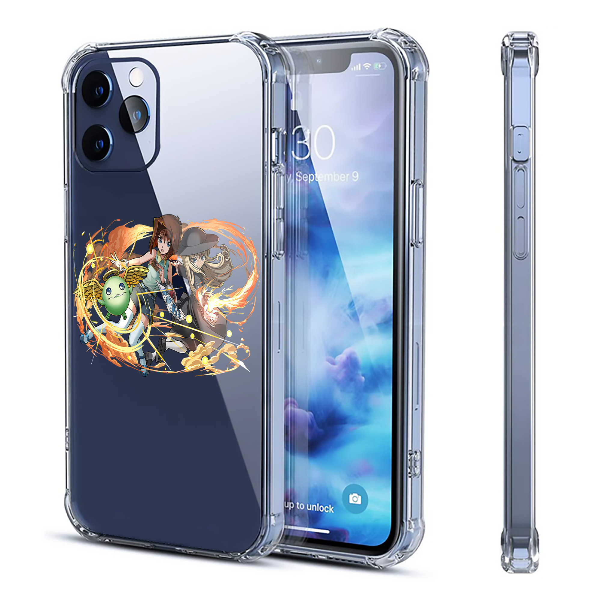 （画像用） 遊☆戯☆王 Yu-Gi-Oh! 【iPhone 12シリーズ対応】透明スマホケース（クリアソフトケース）